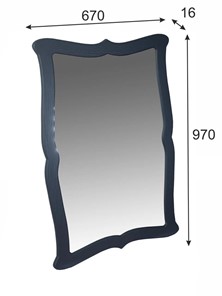 Зеркало настенное Берже 23 (серый графит) в Когалыме - предосмотр 6