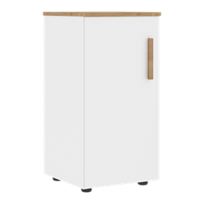 Низкий шкаф колонна с левой дверью FORTA Белый-Дуб Гамильтон FLC 40.1 (L) (399х404х801) в Пыть-Яхе