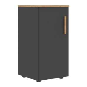 Низкий шкаф колонна с глухой дверью левой FORTA Графит-Дуб Гамильтон  FLC 40.1 (L) (399х404х801) в Нефтеюганске