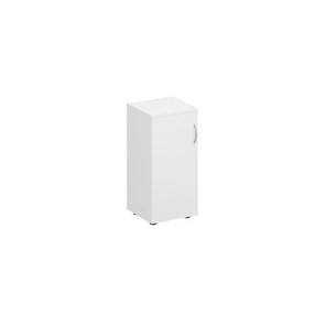 Шкаф для документов низкий узкий закрытый Комфорт КФ, белый премиум (40x38x84) К.508 ДШ в Нижневартовске