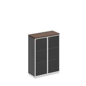 Шкаф для документов средний стекло в рамке Speech Cube (90x40x124.6) СИ 319 ДГ АР ХР в Советском