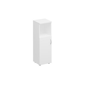 Шкаф для документов средний узкий полузакрытый Комфорт КФ, белый премиум (40x38x123) К.367 БП в Когалыме