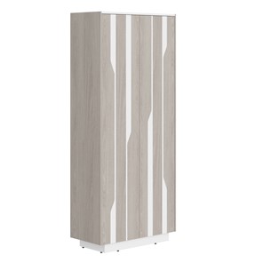 Шкаф гардероб LINE Дуб-серый-белый СФ-574401 (900х430х2100) в Ханты-Мансийске