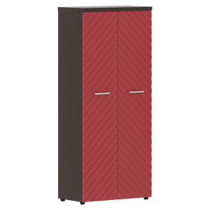 Шкаф TORR LUX TLHC 85.1 с глухими дверьми и топом 854х452х1958 Венге Магия/ Красный в Когалыме