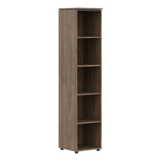 Шкаф колонка  высокий с глухой дверью MORRIS TREND Антрацит/Кария Пальмира MHC 42.1 (429х423х1956) в Лангепасе - изображение 1