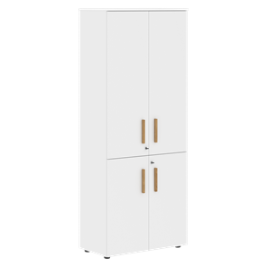 Широкий шкаф высокий FORTA Белый FHC 80.3(Z) (798х404х1965) в Когалыме