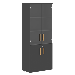 Шкаф комбинированный FORTA Черный Графит  FHC 80.2(Z) (798х404х1965) в Нижневартовске