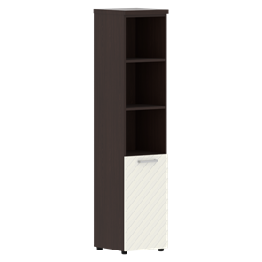 Шкаф TORR LUX TLHC 42.5 R колонка с глухой малой дверью и топом 435х452х1958 Венге/ Латте в Когалыме
