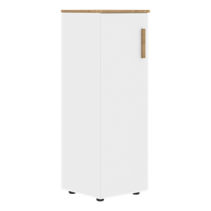 Средний шкаф колонна с левой дверью FORTA Белый-Дуб Гамильтон  FMC 40.1 (L) (399х404х801) в Радужном