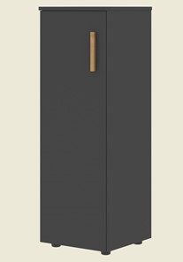 Средний шкаф колонна с левой дверью FORTA Черный Графит   FMC 40.1 (L) (399х404х801) в Когалыме