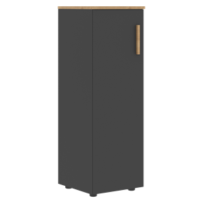 Шкаф колонна средний с левой дверью FORTA Графит-Дуб Гамильтон   FMC 40.1 (L) (399х404х801) в Советском
