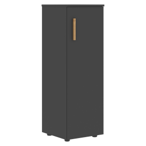 Средний шкаф колонна с глухой дверью правой FORTA Черный Графит  FMC 40.1 (R) (399х404х801) в Ханты-Мансийске