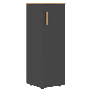 Средний шкаф колонна с правой дверью FORTA Графит-Дуб Гамильтон   FMC 40.1 (R) (399х404х801) в Когалыме