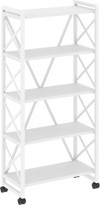 Стеллаж мобильный Loft VR.L-MST.K-5.8, Белый/Белый металл в Урае