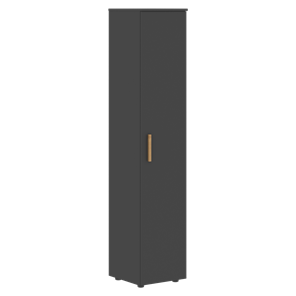 Высокий шкаф колонна с глухой дверью FORTA Черный Графит  FHC 40.1 (L/R) (399х404х1965) в Ханты-Мансийске