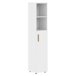 Высокий шкаф колонна с глухой средней дверью правой FORTA Белый FHC 40.5 (R) (399х404х1965) в Югорске