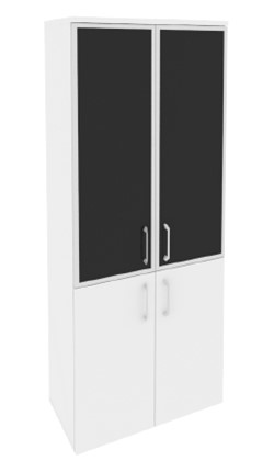 Шкаф O.ST-1.2R black, Белый бриллиант в Радужном - изображение