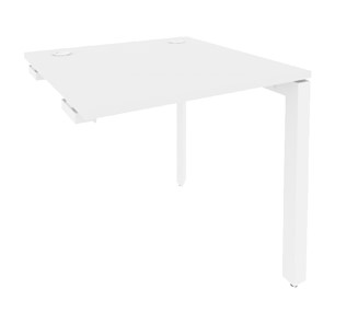 Приставной стол O.MP-SPR-0.8 Белый/Белый бриллиант в Когалыме