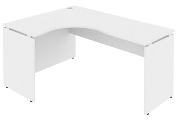 Угловой письменный стол Л.СА-4Л 1580х1200х755 мм. Белый в Когалыме