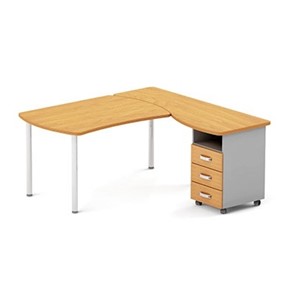 Угловой письменный стол Boston DIR-200 (металлический каркас) в Нижневартовске