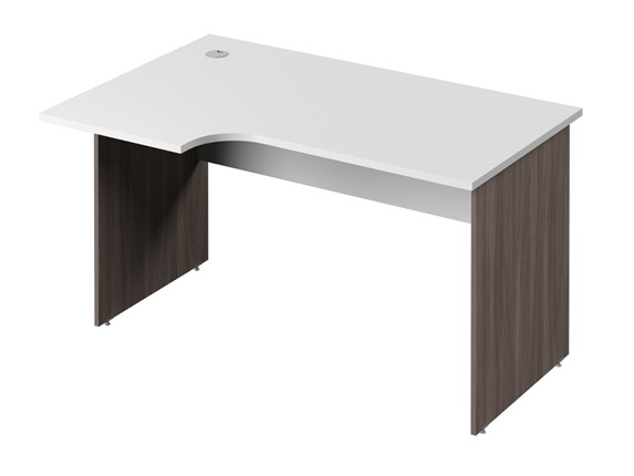 Эргономичный стол С-34 левый, цвет Белый/Джара Госфорт в Лангепасе - изображение