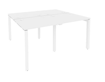 Письменный стол O.MP-D.RS-4.0.7 Белый/Белый бриллиант в Лангепасе