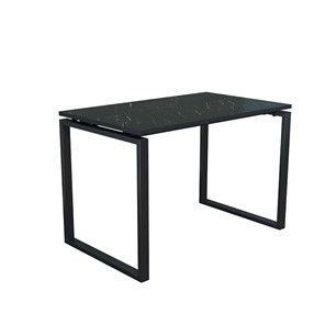 Стол для компьютера Янтарь 55.08 мрамор черный/металл черный в Когалыме