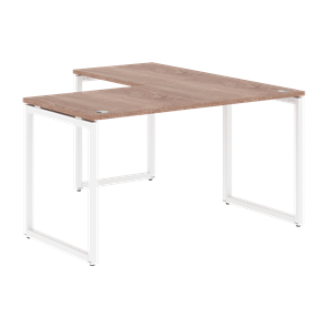 Письменный стол угловой левый XTEN-Q Дуб-сонома- белый XQCT 1415 (L) (1400х1500х750) в Нефтеюганске