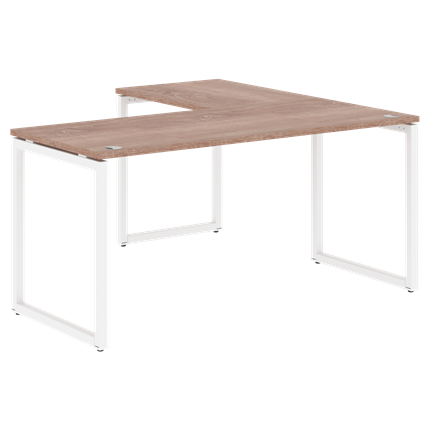 Письменный стол угловой левый XTEN-Q Дуб-сонома- белый XQCT 1615 (L) (1600х1500х750) в Когалыме - изображение
