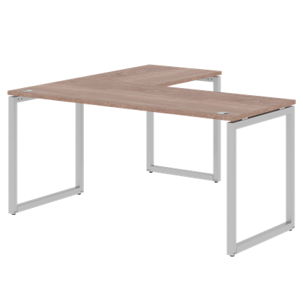 Письменный стол угловой правый XTEN-Q Дуб-сонома- серебро XQCT 1615 (R) (1600х1500х750) в Урае - изображение