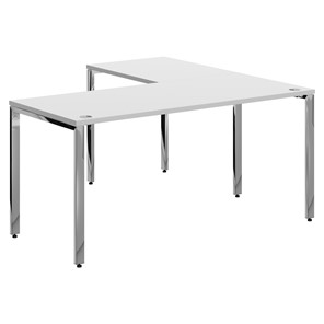 Письменный угловой  стол для персонала левый XTEN GLOSS  Белый XGCT 1615.1 (L) (1600х1500х750) в Когалыме
