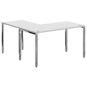 Письменный угловой  стол для персонала правый XTEN GLOSS  Белый  XGCT 1415.1 (R) (1400х1500х750) в Нижневартовске
