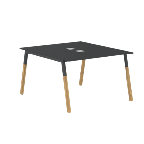 Переговорный стол FORTA Черный Графит-Черный Графит-Бук  FWST 1113 (1180x1346x733) в Когалыме