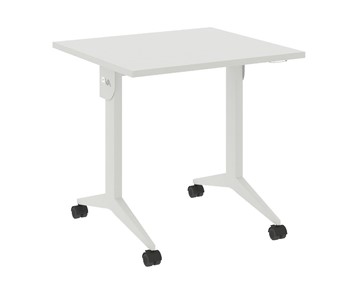 Складной мобильный стол X.M-0.7, Металл белый/Белый бриллиант в Лангепасе