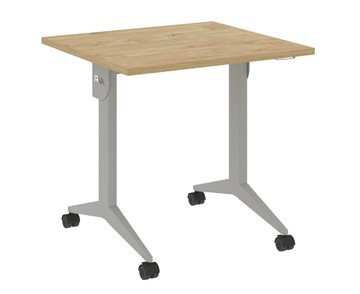 Складной стол X.M-0.7, Металл серый/Тиквуд светлый в Лангепасе