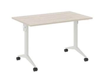 Мобильный стол X.M-2.7, Металл белый/Денвер светлый в Урае