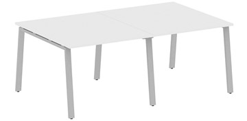 Стол для переговорки БА.ПРГ-2.1, Белый/Серый в Лангепасе