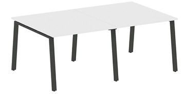 Конференц-стол для переговоров БА.ПРГ-2.2, Белый/Антрацит в Когалыме