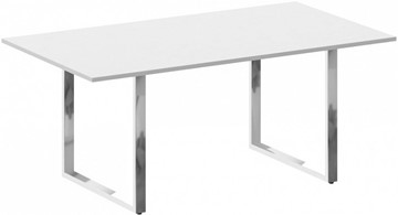 Конференц-стол для переговоров Metal system direct БО.ПРГ-180 Белый в Нижневартовске