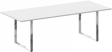 Конференц-стол переговорный Metal system direct БО.ПРГ-240 Белый в Лангепасе