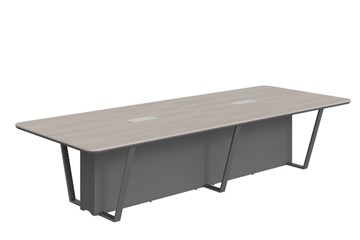 Стол для заседаний LINE Дуб-серый-антрацит СФ-571734.1 (3460х1340х754) в Лангепасе