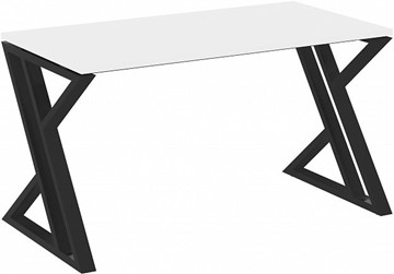 Стол письменный Loft VR.L-SRZ-3.7, Белый Бриллиант/Черный металл в Урае