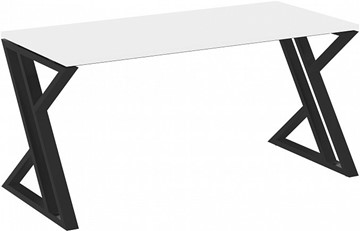 Стол письменный Loft VR.L-SRZ-4.7, Белый Бриллиант/Черный металл в Лангепасе