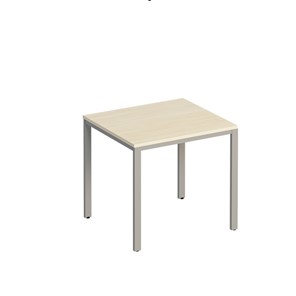 Стол письменный на металлокаркасе Комфорт МП2, белый премиум (84.4x75x75) К 180 в Лангепасе