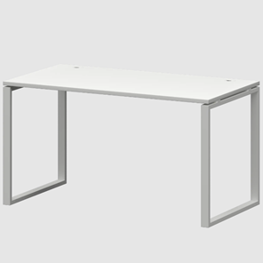 Письменный стол Смарт СМС-О-18.60 П25 (Белый/Белый) в Лангепасе