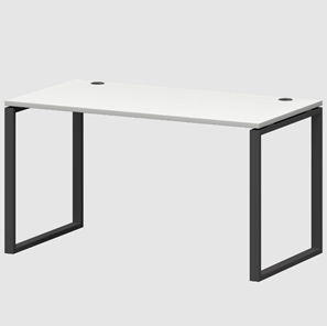 Стол на металлокаркасе Смарт СMС-О-18.73 П25 (Белый/Антрацит) в Урае