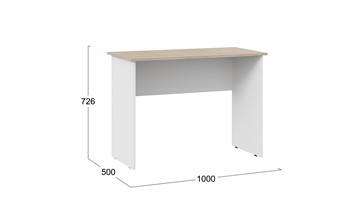 Офисный стол Тип 14, 1000 (Дуб Сонома/Белый Ясень) в Сургуте - предосмотр 2