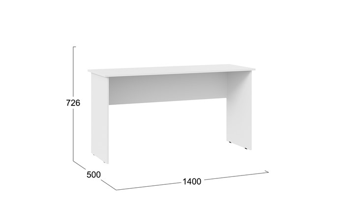 Письменный стол Тип 14, 1400 (Белый Ясень) в Когалыме - изображение 2