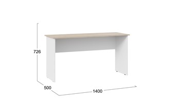 Офисный стол Тип 14, 1400 (Дуб Сонома/Белый Ясень) в Лангепасе - предосмотр 2