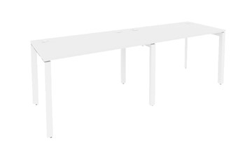 Офисный стол на металлокаркасе O.MP-RS-2.2.7 Белый/Белый бриллиант в Лангепасе